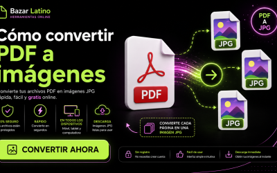 Cómo convertir PDF a imágenes JPG online gratis