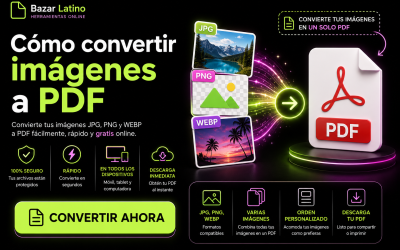 Cómo convertir imágenes a PDF online gratis
